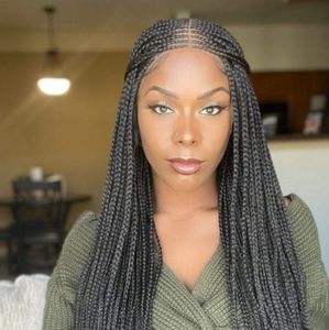 4x4 Stich Braided Closure Wig